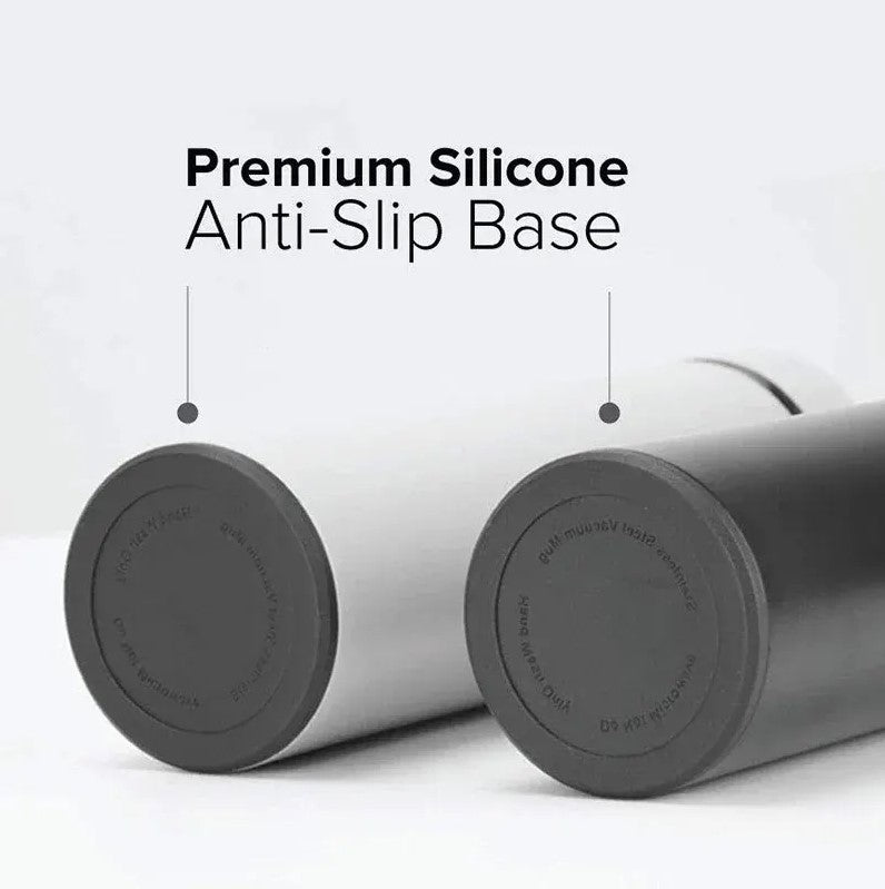 1Pc Stainless Steel Smart Water Bottle Leak Proof Double Walled Keep Drink Hot and Cold LCD Temperature Display Bottle
