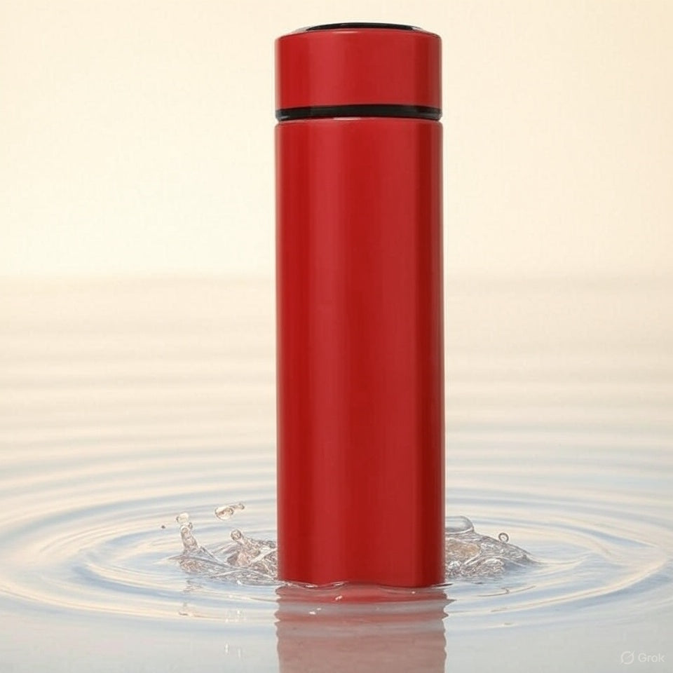 1Pc Stainless Steel Smart Water Bottle Leak Proof Double Walled Keep Drink Hot and Cold LCD Temperature Display Bottle